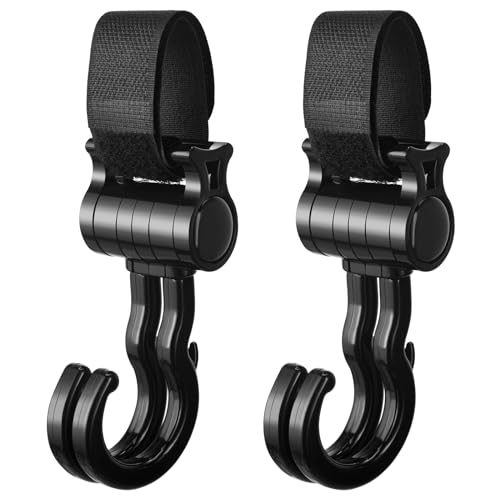 Baby Stroller Hooks Universal Car Vehicle Back Seat Headrest Hooks for Hanging Diaper Bags Baby Stuff Organizer Groceries Purse Mommy Hook Stroller 2pcs Black 0 belly baby and beyond