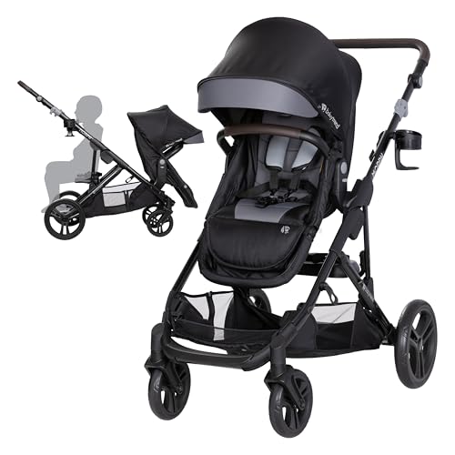 Baby Trend Morph Single to Double Modular Stroller Dash Black 0 belly baby and beyond