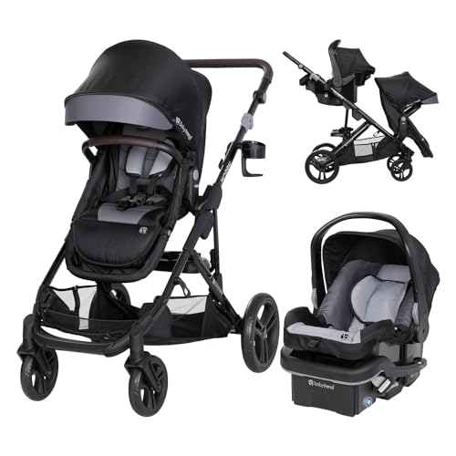 Baby Trend Morph Single to Double Modular Travel System Dash Black 0 belly baby and beyond