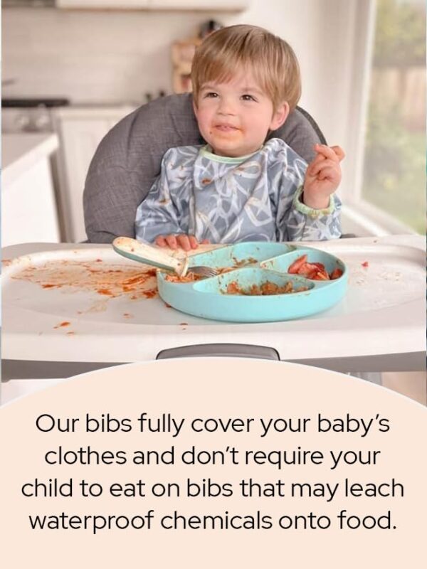 Bibbrella Premium Baby Led Weaning Bibs with Adjustable Backing Baby Smock Bib for Boys and Girls Full Sleeve Bibs 6m 3y 0 0 belly baby and beyond