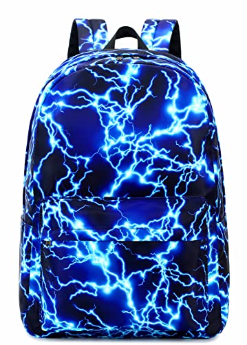 Boy School Backpack Elementary Middle Lightning Bookbag Laptop Teenager Waterproof Lightweight 17 Inches 1 Blue 0 belly baby and beyond