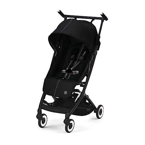 CYBEX Libelle 2 Ultra Compact and Lightweight Baby Pockit Travel Stroller with UPF 50 Sun Canopy for Babies and Toddlers Carry On Luggage Compliant Compatible with CYBEX Car SeatsMoon Black 0 belly baby and beyond