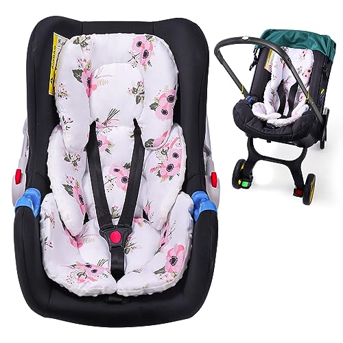 Car Seat Head Support Infant 2 in 1 Reversible Infant Car Seat Insert for Newborn Breathable Baby Car Seat Cushion for Strollers Swings and Bouncers Must Have for Baby Registry 0 belly baby and beyond