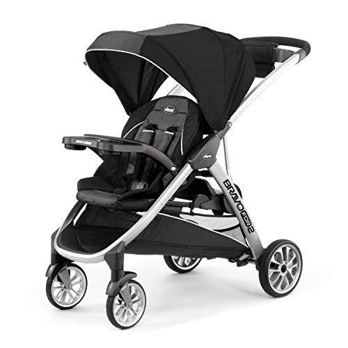 Chicco Bravo For2 StandingSitting Double Stroller Iron 0 belly baby and beyond