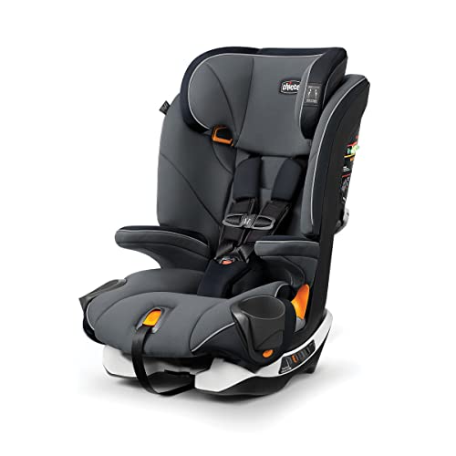 Chicco MyFit Harness Booster Car Seat 5 Point Harness and High Back Seat For children 25 100 lbs FathomGreyBlue 0 belly baby and beyond