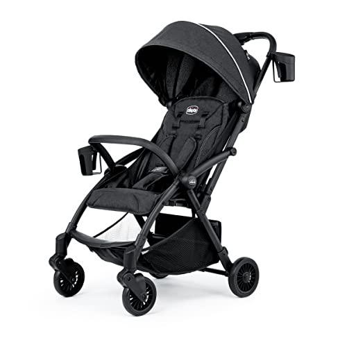 Chicco Presto Self Folding Compact Stroller with Canopy Lightweight Aluminum Frame Umbrella Stroller for Babies and Toddlers up to 50 lbs GraphiteGrey 0 belly baby and beyond