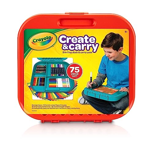 Crayola Create N Carry Art Set 75pcs Art Supplies Kit Drawing Set for Kids Arts Crafts Supplies Gift for Kids 5 0 belly baby and beyond