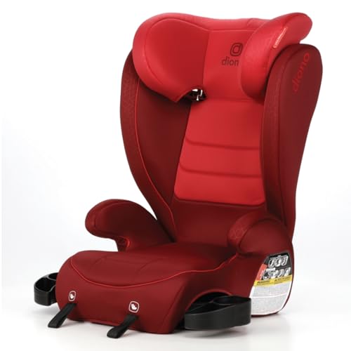 Diono Monterey 2XT Latch 2 in 1 High Back Booster Car Seat with Expandable Height Width Side Impact Protection 8 Years 1 Booster Red 0 belly baby and beyond