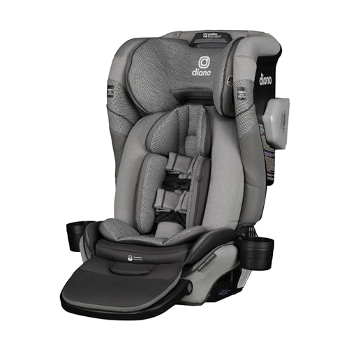 Diono Radian 3QXT FirstClass SafePlus 4 in 1 Convertible Car Seat Rear Forward Facing Safe Plus Engineering 4 Stage Infant Protection 10 Years 1 Car Seat Slim Fit 3 Across Gray Slate 0 belly baby and beyond