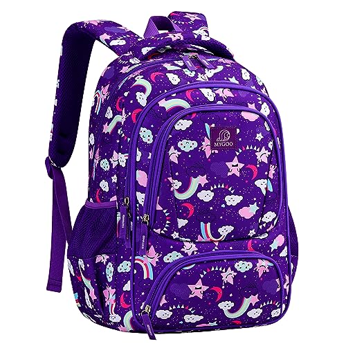 Girls Backpack 17 Tall Large Elementary School Bag Doubleday Collection 24L Capacity Dream Purple 0 belly baby and beyond