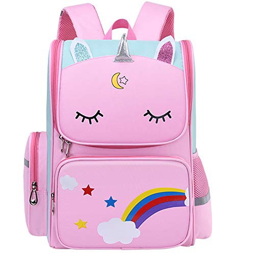 HT HONOR TRUST Girls Backpack for School Elementary Kindergarten Kids Backpacks for Girls Bookbag Ages 6 8 16inch Pink Kids Book Bags 5 7 Years Old Mochilas Escolares Para Ninas 0 belly baby and beyond