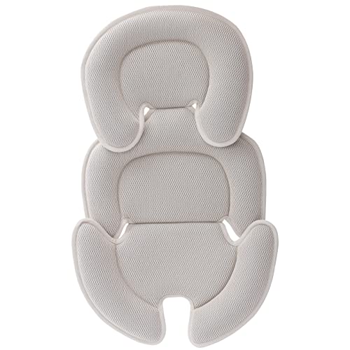 Head and Body Support Pillow Infant Car Seat Insert for Newborn to Toddler Stroller Cushion for Baby Shower Gifts Gray 0 belly baby and beyond
