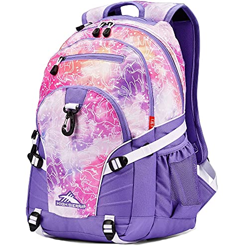 High Sierra Loop Backpack Travel or Work Bookbag with tablet sleeve One Size Unicorn CloudsLavenderWhite 0 belly baby and beyond