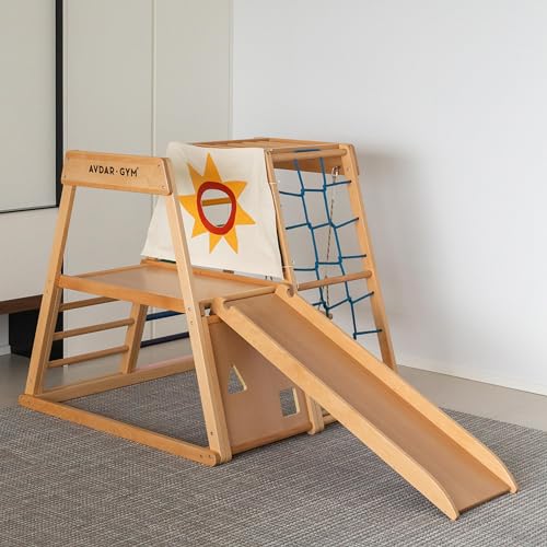 Indoor Jungle Gym Toddler Climber Playset Wooden Montessori Indoor Playground for Kids Easy Assembly Safe Sustainable 0 belly baby and beyond