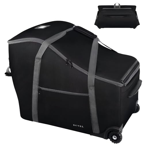 Infant Car Seat Travel Bag Fit Doona Car Seat Stroller and Base Chicco Keyfit 35 and Base Doona Travel Bag with Wheels Padded Car Seat Bags for Air Travel Nuna Travel Bag with Zipper Pocket 0 belly baby and beyond