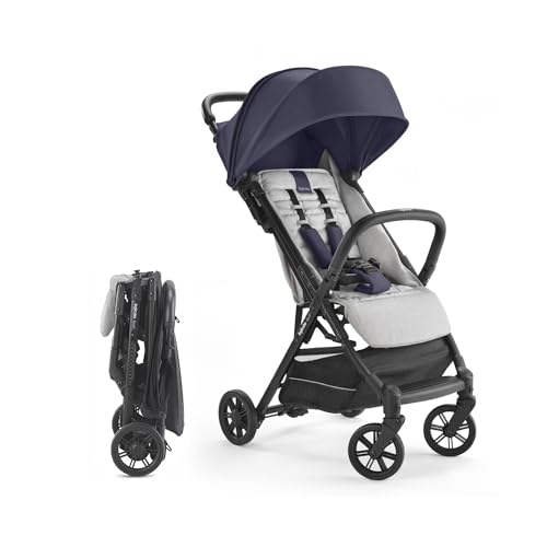 Inglesina Quid Stroller College Navy Compact Airplane Travel Stroller for Babies Toddlers 3 Months to 50 lbs Lightweight Easy to Open BPA Free 0 belly baby and beyond