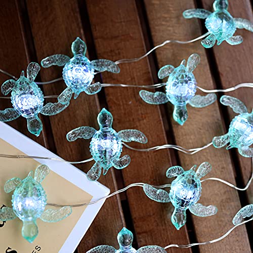 JASHIKA Beach Theme Cute Green Sea Turtle String Lights Ocean Fairy Decorative Lights 10ft 30 LEDs USB Powered Multi Function Remote Control Christmas House Party Bathroom Baby Shower Decor 0 belly baby and beyond