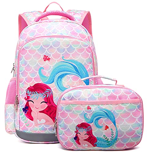 JIANYA Backpack for Girls Kids Backpack Lunch Box Set Preschool Girls Backpack School Bag Kindergarten Bookbag 0 belly baby and beyond