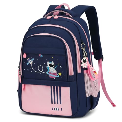 Kids Backpack Astronaut Elementary School Backpacks for Boys Girls Childrens School Bag Bookbag BluePink 0 belly baby and beyond