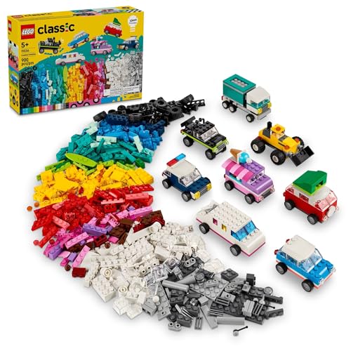 LEGO Classic Creative Vehicles Colorful Construction Brick Building Kit with Ice Cream Truck Police Car Toy Model City Cars and More Gift or Car Toy for Boys Girls and Kids Ages 5 and Up 11036 0 belly baby and beyond