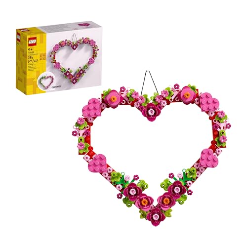 LEGO Heart Ornament Building Toy Kit Heart Shaped Arrangement of Artificial Flowers Great Gift for Loved Ones Unique Arts Crafts Activity for Kids Girls and Boys Ages 9 and Up 40638 0 belly baby and beyond