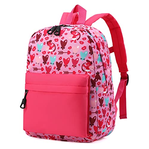 Little Kids Toddler Backpacks for Boys and Girls Preschool Backpack With Chest Strap Heart arrow rosy 0 belly baby and beyond