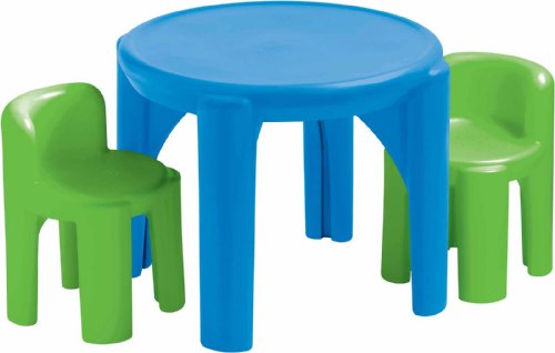 Little Tikes Bright n Bold Table Chairs GreenBlue 24 x 24 x 18 0 belly baby and beyond