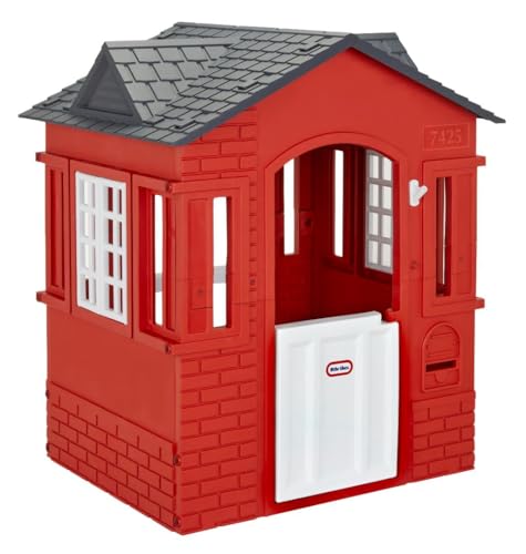 Little Tikes Cape Cottage Playhouse with Working Door Windows and Shutters Red For Kids 2 6 Years Old 0 belly baby and beyond