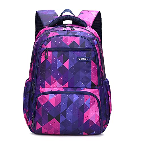 MITOWERMI Kids Backpack for Boys Girls Elementary School Bags Backpacks for Girls Children Bookbags Primary Kindergarten Backpack Purple Geometric 0 belly baby and beyond