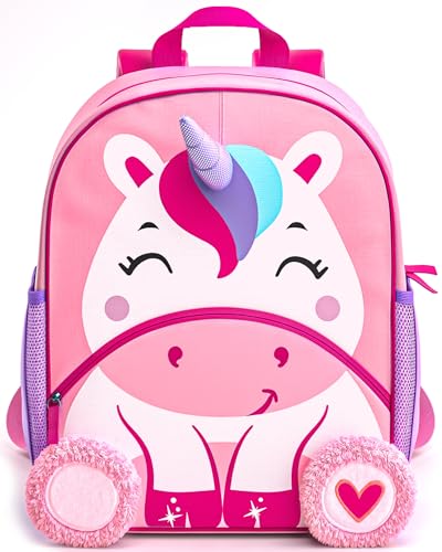 Move2Play Unicorn Kids Backpack Kids Size Elementary School Kindergarten Book Bag Designed for Boys Girls Ages 4 Year Olds 0 belly baby and beyond