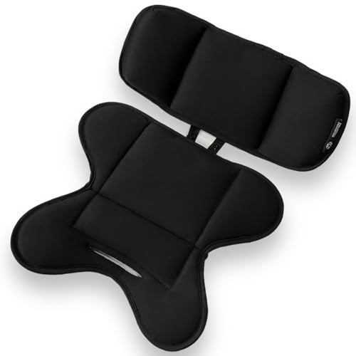 Peak and Rainbow Compatible with Doona Chicco Safety First Infant Insert Newborn Car Seat Insert and Head Support Baby Car Seat Cushion Infant Car Seat Insert Impact Protection Black 0 belly baby and beyond