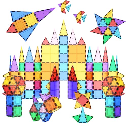 PicassoTiles 100 Piece Set 100pcs Magnet Building Tiles Clear Magnetic 3D Blocks Construction Playboards Creativity Beyond Imagination Inspirational Recreational Educational Conventional 0 belly baby and beyond
