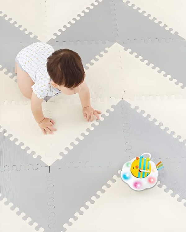 Soft Non Toxic Baby Play Mat Toddler Playmat 72 Pcs 512 in x 64 in Colorful Jigsaw Puzzle PlayMatFoam Floor Mats for Kids Babies EVA Foam Interlocking Tiles for Gym Nursery Playroom 0 1 belly baby and beyond