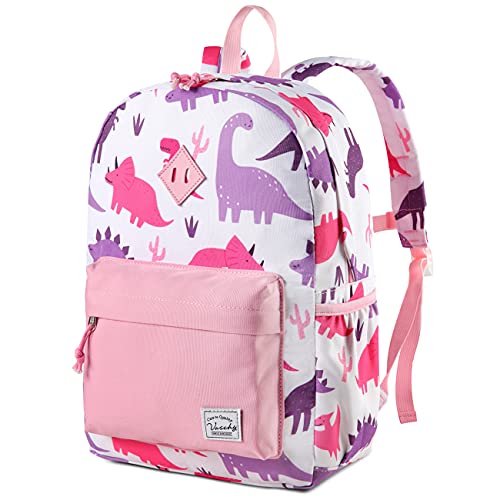 VASCHY Kids Backpack for Girls Cute Dinosaur Lightweight Backpack for Toddlers Daycare Preschool Little Girls Pink 0 belly baby and beyond