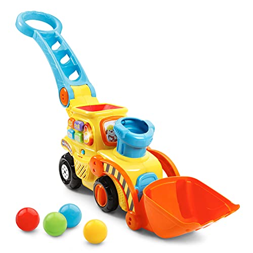 VTech Pop a Balls Push Pop BulldozerYellow 0 belly baby and beyond