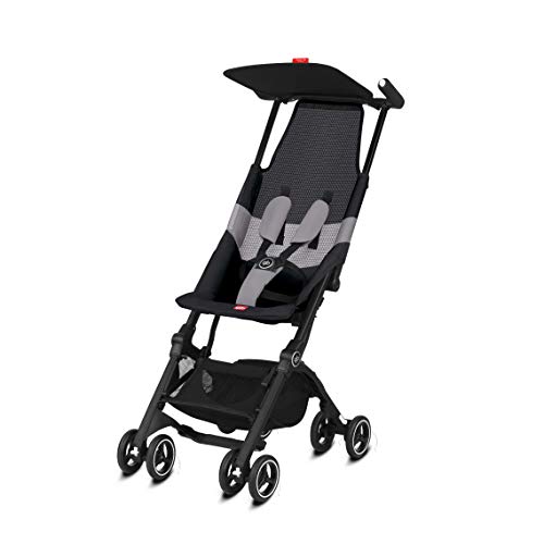 gb Pockit Air All Terrain Ultra Compact Lightweight Travel Stroller with Breathable Fabric in Velvet Black 0 belly baby and beyond