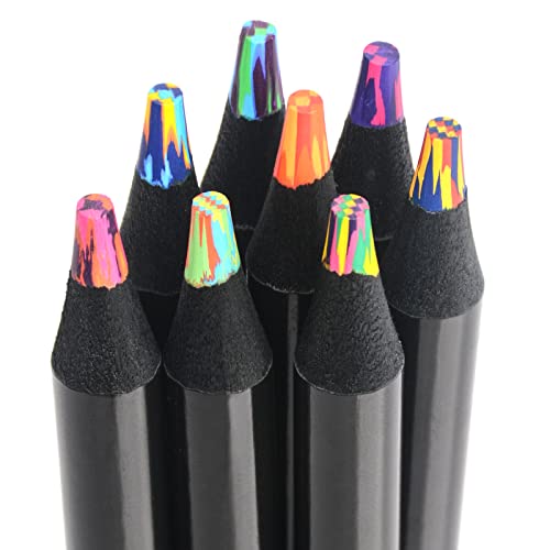 nsxsu 8 Pieces Rainbow Pencils Jumbo Colored Pencils for Adults Multicolored Pencils Art Supplies for Drawing Coloring Sketching Party Favor Bags Pre sharpened 0 belly baby and beyond