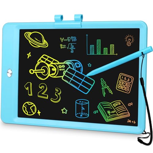 10 Inch Drawing Tablet LCD Writing Tablet for Kids Colorful Doodle Board Toddler Drawing Pad Educational Learning Travel Essential Kid Toy for 3 4 5 6 7 8 Year Old Girls Boys Blue 0 belly baby and beyond