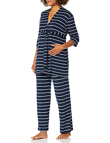 5 Piece Maternity and Nursing PJ Pant Set for Mom and Baby 0 belly baby and beyond