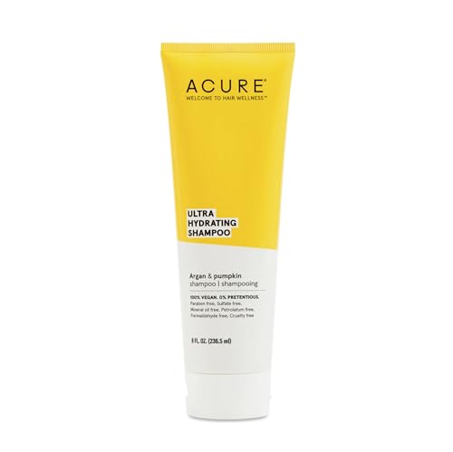 Acure Shampoo 100 Vegan Ultra Hydrating Moisture Omega Fatty Acids Yellow Argan Oil Pumpkin 8 Fl Oz 0 belly baby and beyond