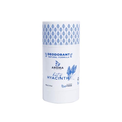 Aluminum Free Natural Deodorant For Women Men With Probiotics and Shea Butter Sensitive Skin formula baking soda free Plant Based Hint of Hyacinth 0 belly baby and beyond