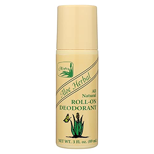 Alvera All Natural Roll On Deodorant Aloe Herbal 3 Fluid Ounce 0 belly baby and beyond