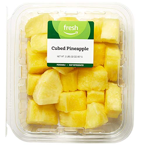 Amazon Brand Fresh Cubed Pineapple 32 Oz 0 belly baby and beyond