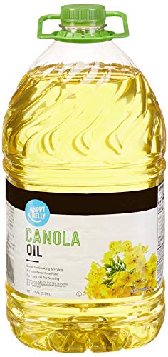 Amazon Brand Happy Belly Canola Oil 128 fl oz Pack of 1 0 belly baby and beyond