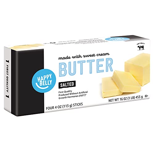 Amazon Brand Happy Belly Salted Butter Sticks 16 Oz 0 belly baby and beyond