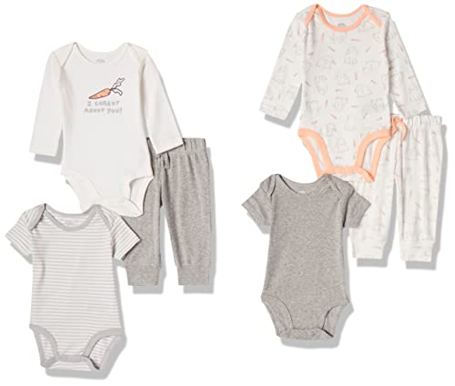 Amazon Essentials Unisex Babies Cotton Layette Outfit Sets Pack of 6 0 belly baby and beyond