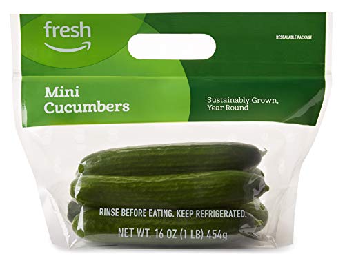 Amazon Fresh Brand Mini Cucumbers 16 Oz 0 belly baby and beyond