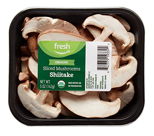 Amazon Fresh Brand Organic Sliced Shiitake Mushrooms 5 Oz 0 belly baby and beyond