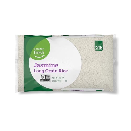 Amazon Fresh Jasmine Long Grain Rice 2 Lb Previously Happy Belly Packaging May Vary 0 belly baby and beyond