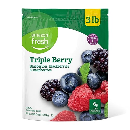 Amazon Fresh Triple Berry Blueberries Blackberries Raspberries Frozen 48 Oz 0 belly baby and beyond